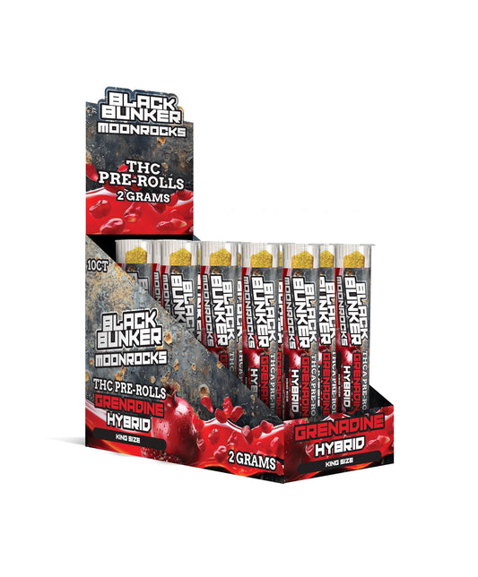 Black Bunker Moonrocks THC Pre-Rolls King Size 2G, 10CT