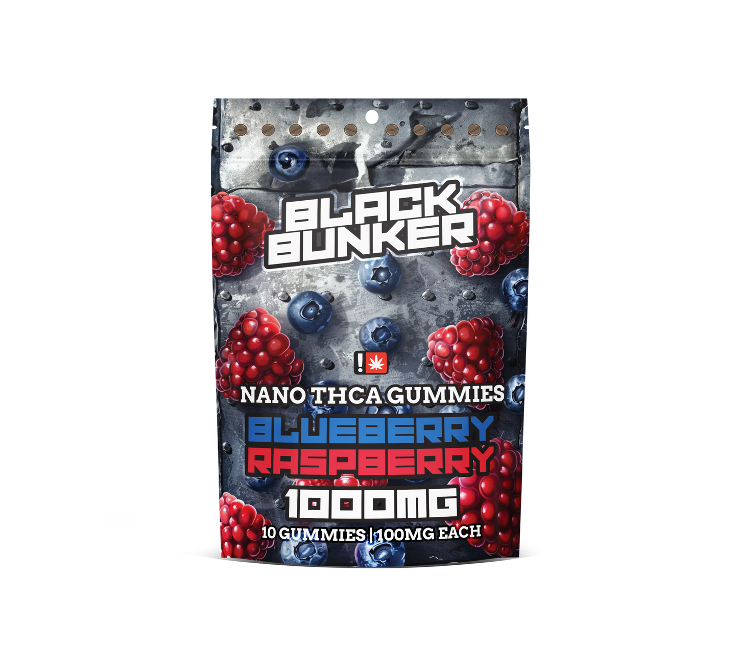 Black Bunker - NANO THCA GUMMIES 1000MG - 10 GUMMIES PER BAG