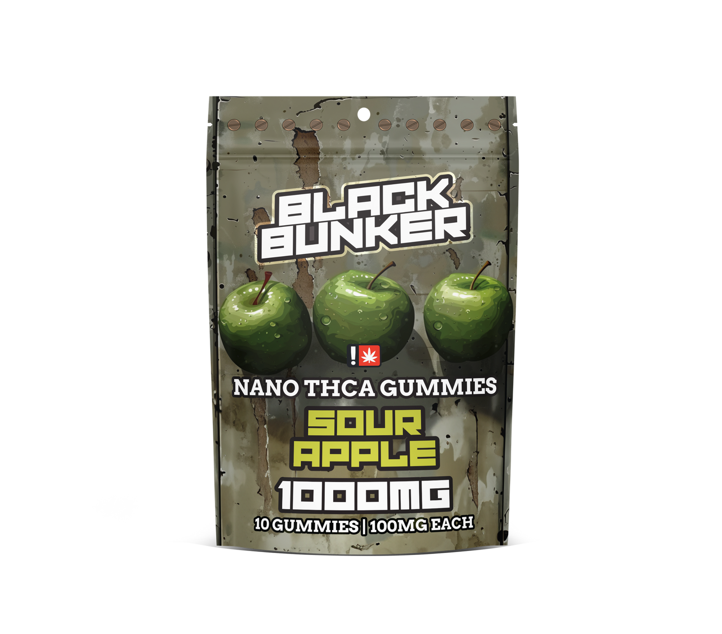 Black Bunker - NANO THCA GUMMIES 1000MG - 10 GUMMIES PER BAG