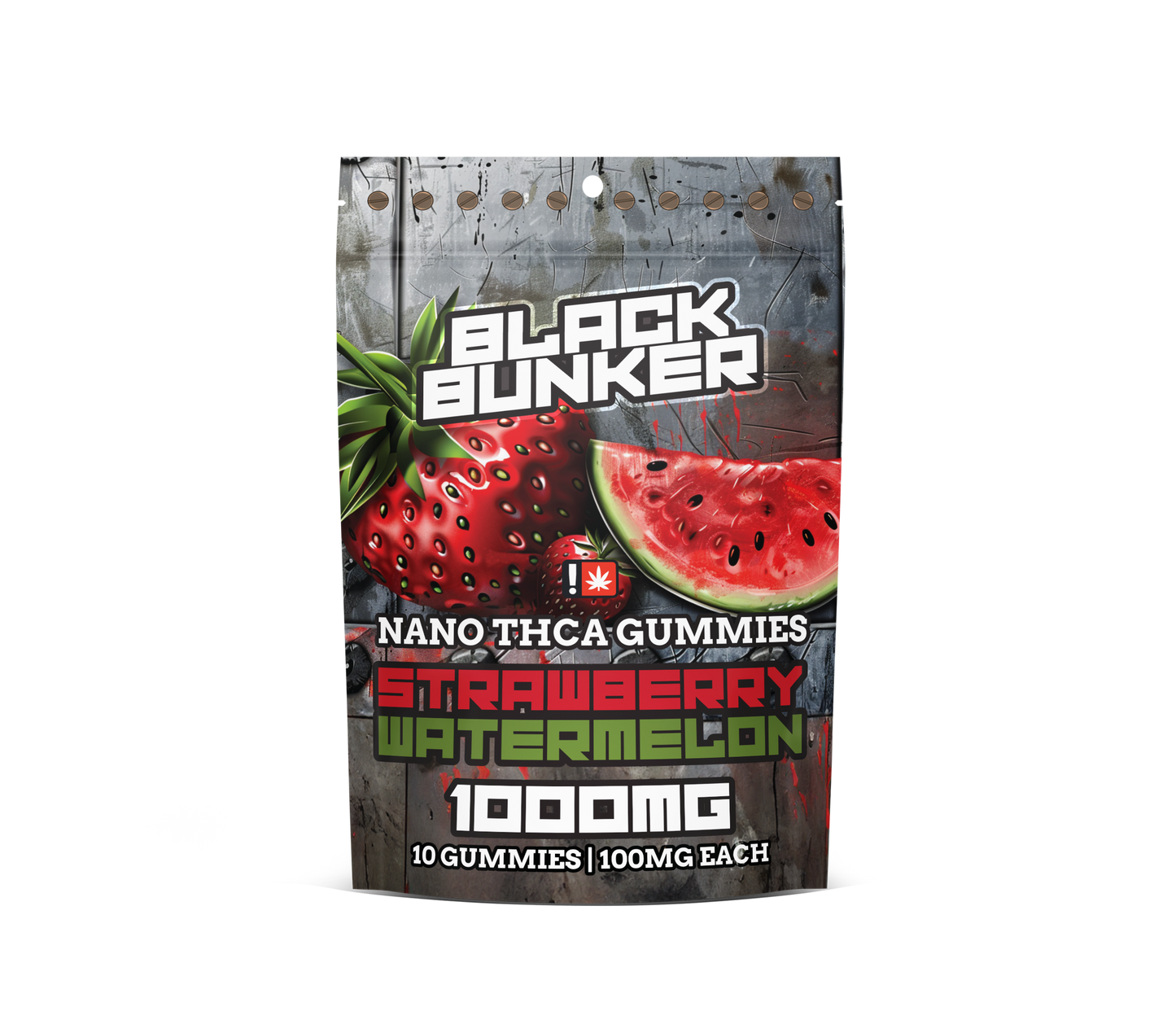 Black Bunker - NANO THCA GUMMIES 1000MG - 10 GUMMIES PER BAG