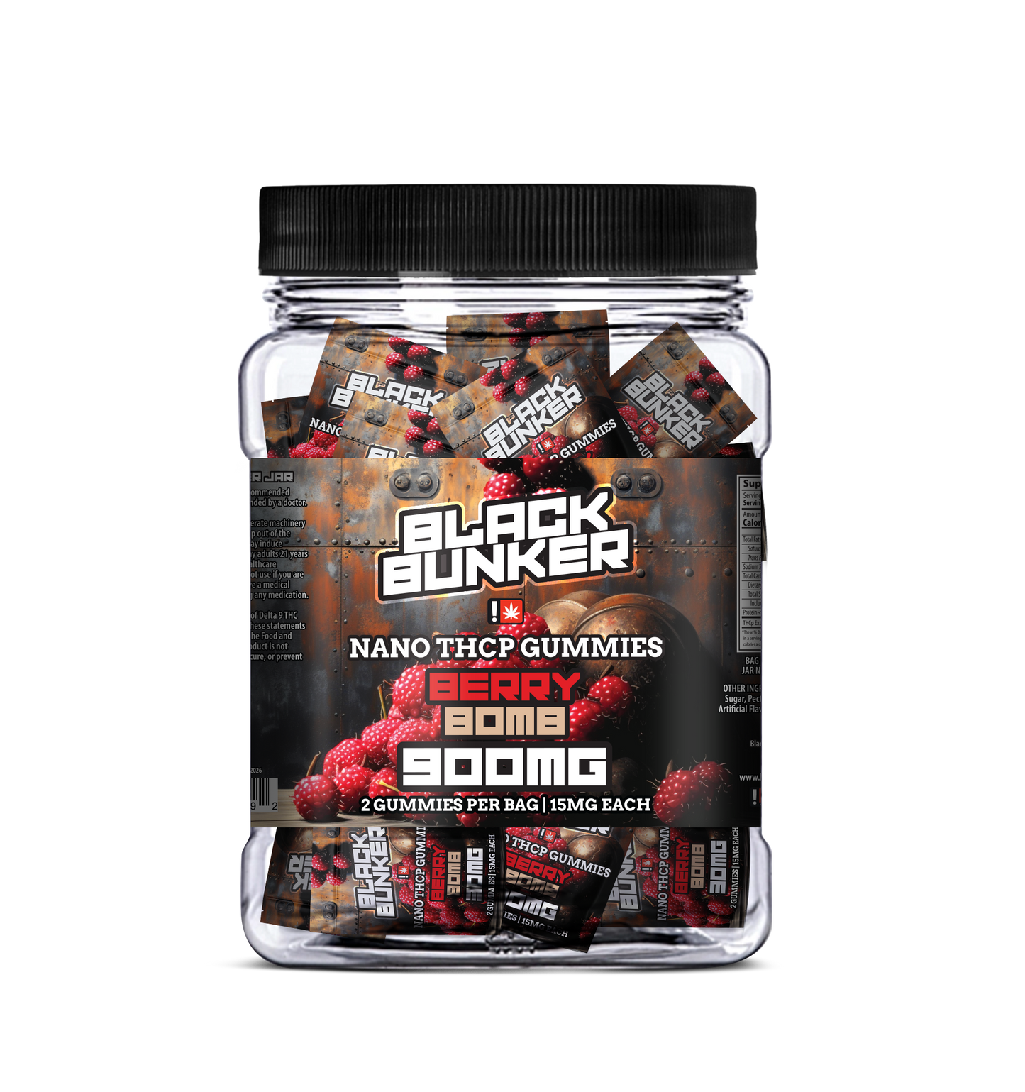 Black Bunker - Nano THC-P Gummies 2ct pack 30pcs