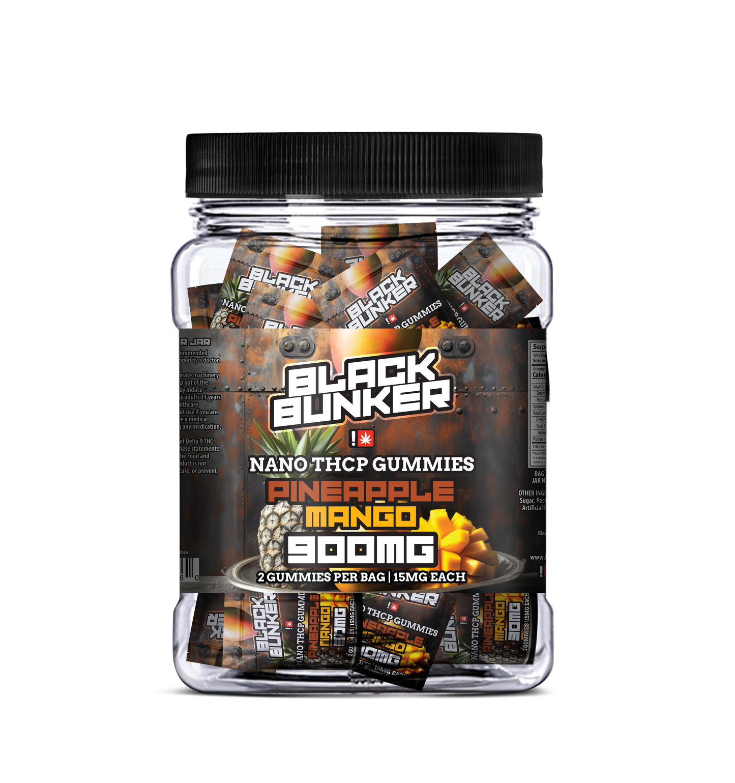 Black Bunker - Nano THC-P Gummies 2ct pack 30pcs