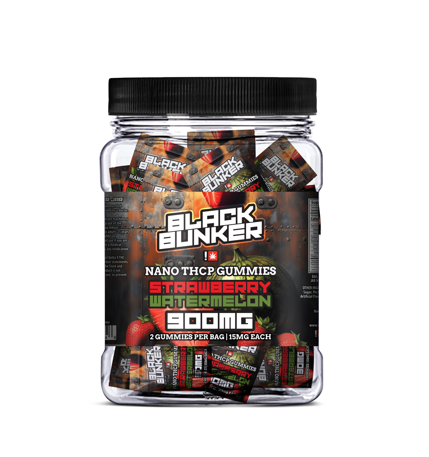 Black Bunker - Nano THC-P Gummies 2ct pack 30pcs