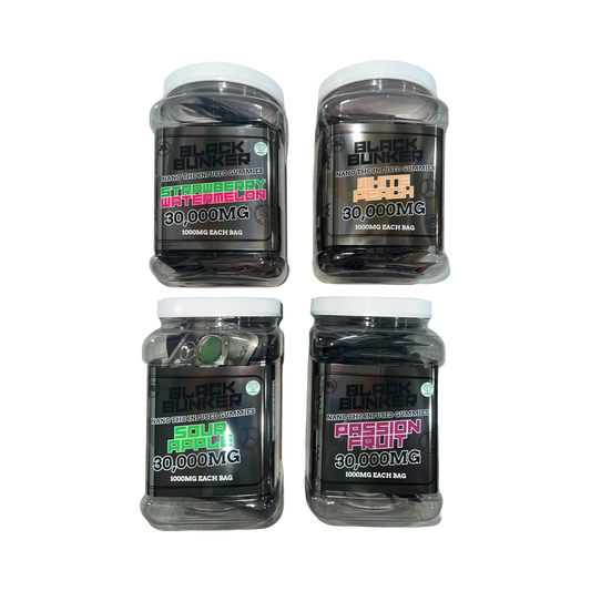 Black Bunker 30k NANO TCH GUMMY JAR 1000MG EACH BAG