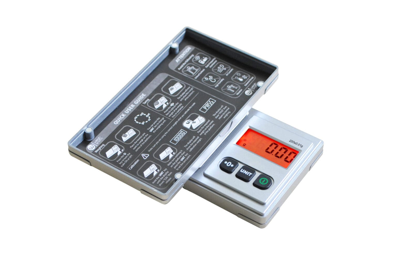 Diamond Plate 220g Digital Pocket Scale