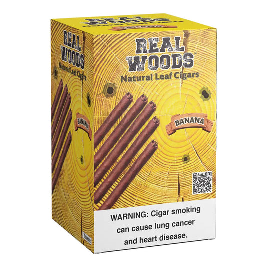 Real Woods Natural Leaf Cigars - Banana