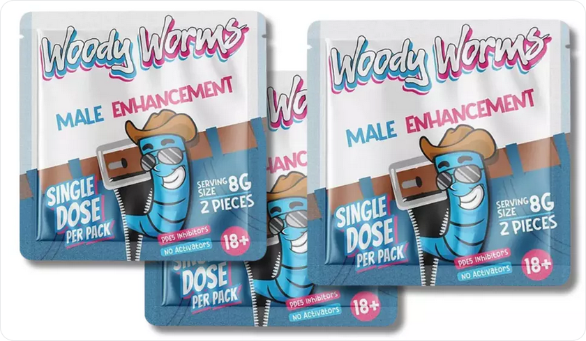 Woody Worms - Male Enhancement / 25 Pcs