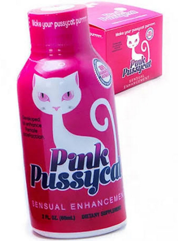 PNK PUSSYCAT SENSUAL ENHANCEMENT LIQUID SHOTS - 12CT DISPLAY