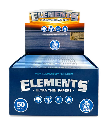 Elements - Ultra thin papers King Size Wide 50 Per Box