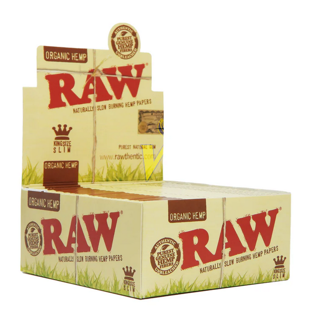 Raw - Slow Burning Organic Hemp Papers King Size Slim