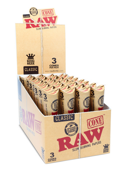 Raw - Rolling Paper Cones King Size