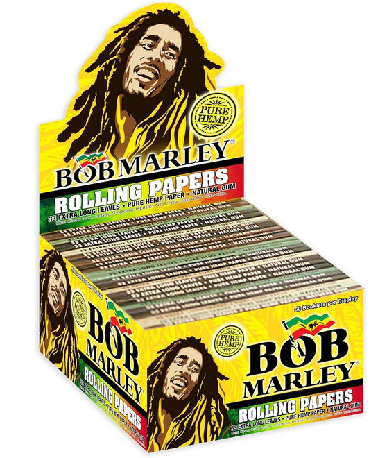 Bob Marley - Rolling Papers / 33 Extra Long Leaves / Pure hemp paper, Natural gum