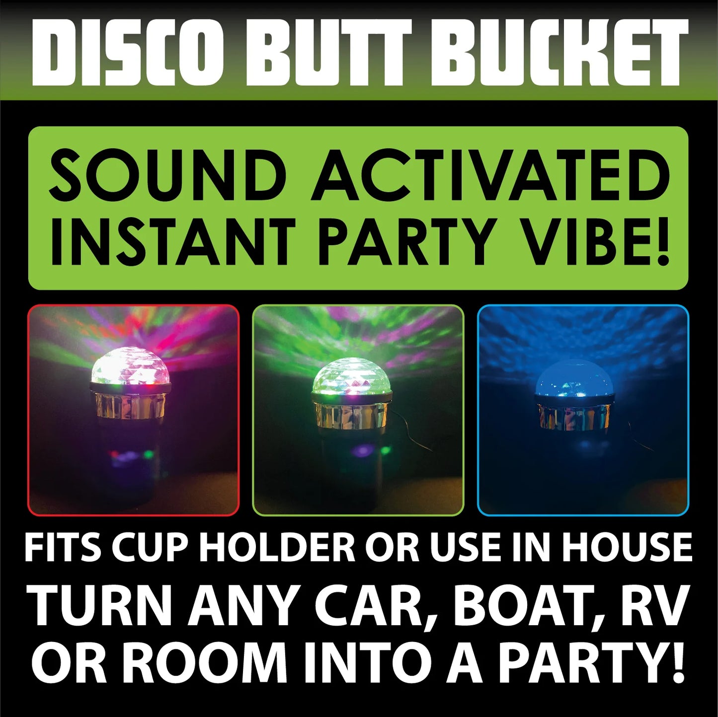 SMOKEZILLA -  DISCO BUTT BUCKET 6 PIECES PER DISPLAY