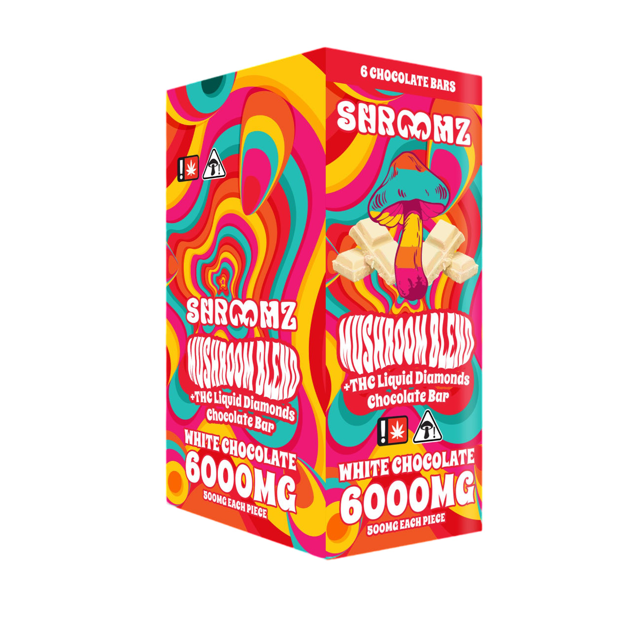 Shroomz - Mushroom Blend 6000mg - White Chocolate 6pk