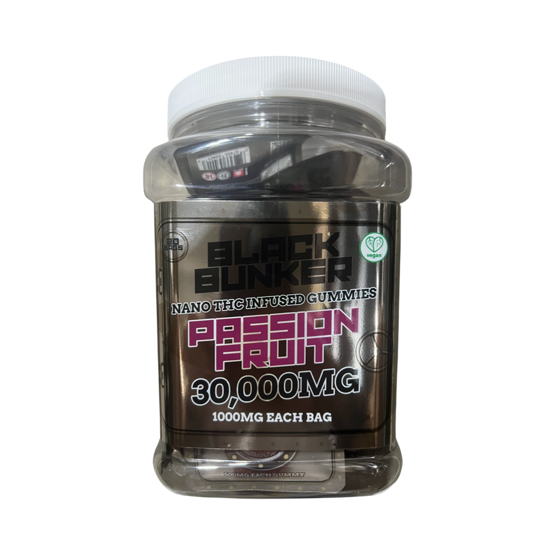 Black Bunker 30k NANO TCH GUMMY JAR 1000MG EACH BAG