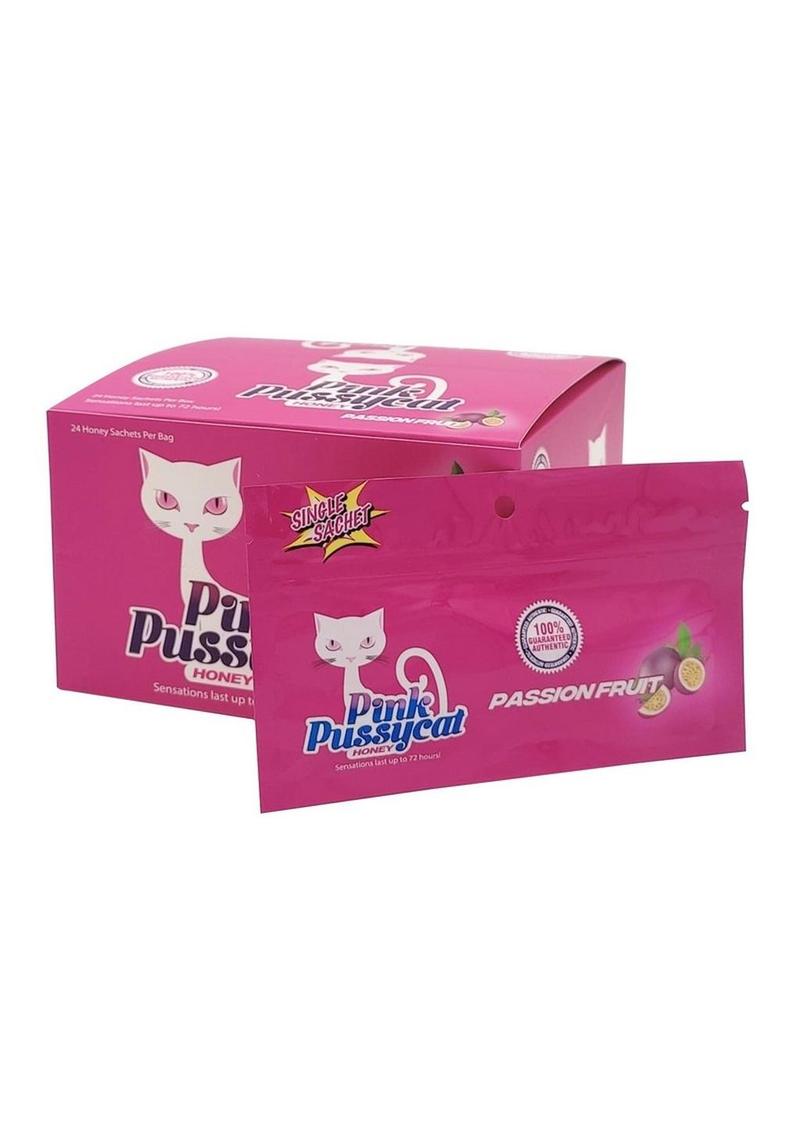 PINK PUSSYCAT PASSION FRUIT HONEY SENSUAL ENHANCEMENT 24 PER BOX